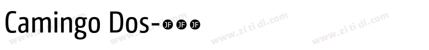 Camingo Dos字体转换